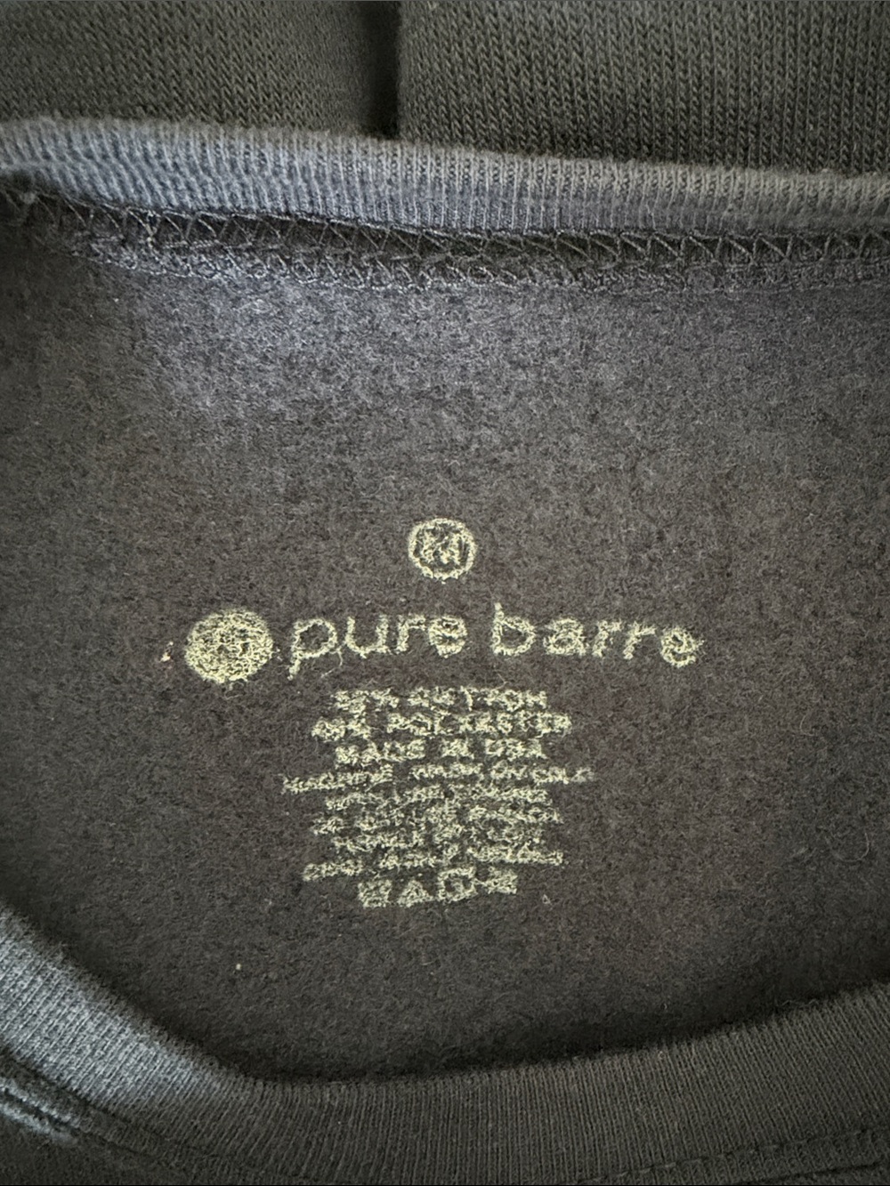 Pure Barre Navy Crewneck Sweatshirt with 'Pure Light' Script - Picture 2 of 4